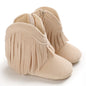Western Denim Baby Winter Boots, Fashion Warm Casual First Walkers Shoes for Boys Girls 0-18 Months ﻿