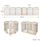 Wooden Pet Fence Dog Fence Freely Combinable Pet Isolation Door Indoor Foldable Dog Cage for Small and Medium Dogs Pet Supplies