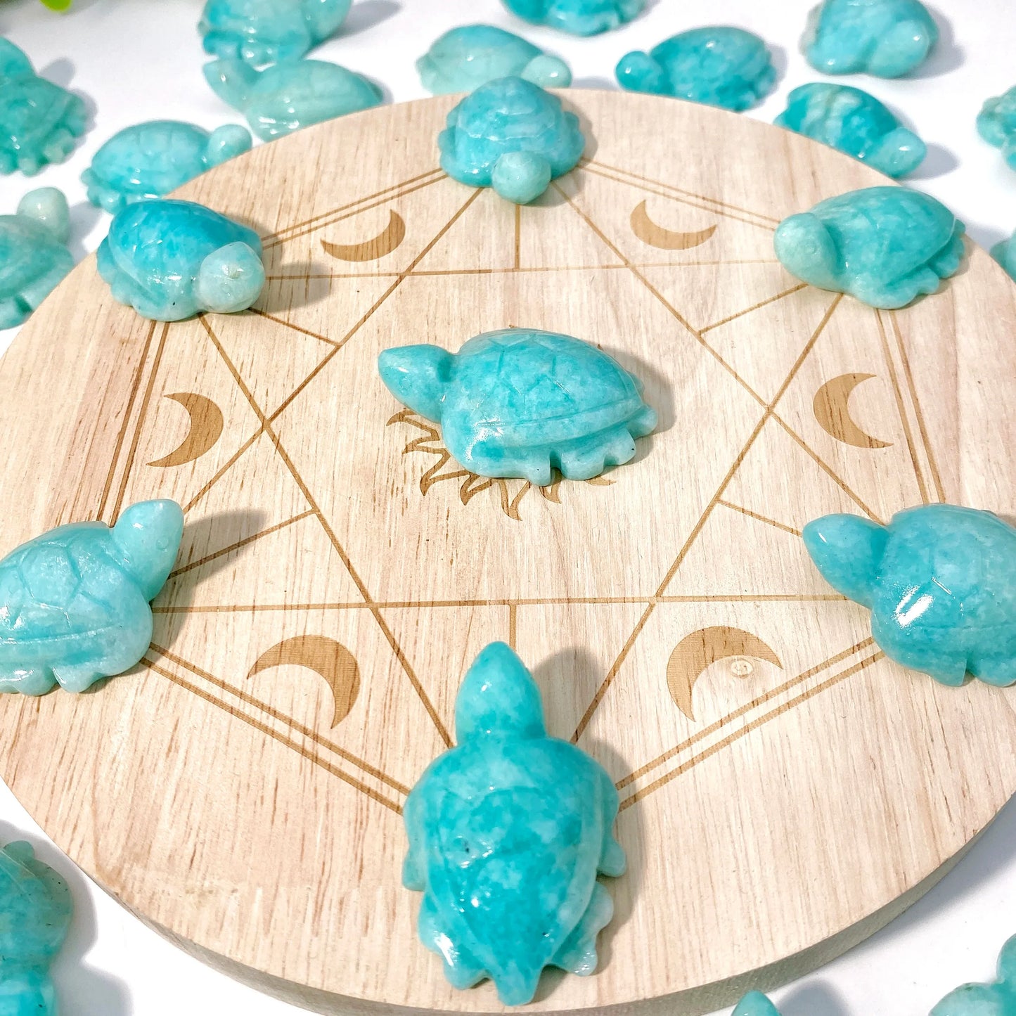 1PC High Quality Amazonite Sea Turtle Natural Crystal Carving, Gemstone Jewelry, Glitter, Birthday Gift, Women Gift.