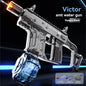 Large Capacity Victor Electric Water Gun Toy, Absorb Water Automatic Continuous Shooting, With Lights, Summer Beach Pool Gift