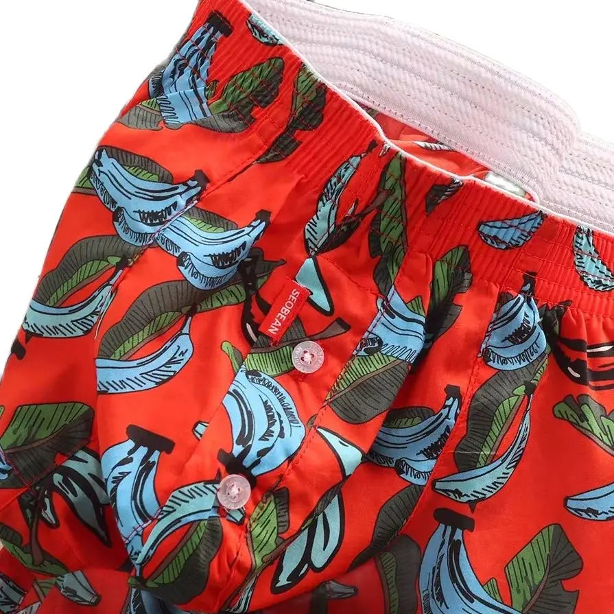 Men's 100% Cotton Pajama Shorts Casual Tracksuit U Bag FIT TRUNKS Comfortable Breathable Sleepwear for Men