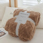 New Jacquard Rhombus Taffy Velvet Blanket Single Layer Double Sided Milk Velvet Soft Warm Throw Blanket for Sofa Bed Office Air