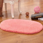 Non Slip Oval For Shower Room Toilet Bathtub Shaggy Water Absorption Bathroom Rugs Doormat Floor Carpet Bath Mat