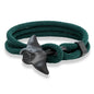 MKENDN Ocean Style Manta Ray Multilayer Rope Bracelet Charms Men Women Beach Wristband Adjustable Jewelry Homme