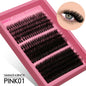 GROINNEYA Fluffy Thick DIY Eyelashes Cluster D/DD Curl Wispy Individual lashes Mix Eyelash Extensions False Eyelashes Extension