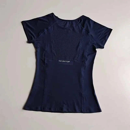 Women's Quick-Dry Mesh Yoga T-Shirt