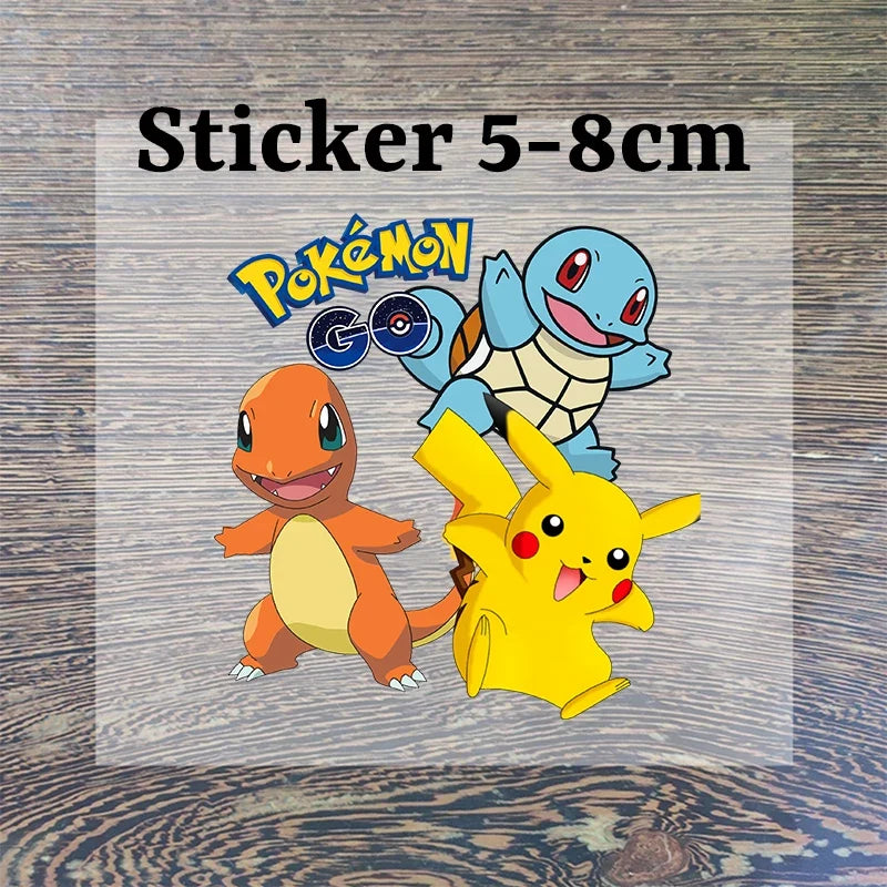 Anime Pokemons Kawaii T-Shirts for Children Pikachu Cartoon Number