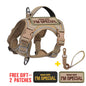 Tactical Dog Harness for Small Dogs - Military Service Dog Vest with Vertical Handle and Reflective Vest for Outdoor Training