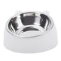 Stainless Steel Cat Bowl with Non Slip Base Cute Cat Ear Design Elevated Pet Food Water Bowl for Dog Kitten Puppy Safe Durable
