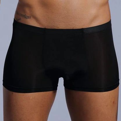 Man Underpants Boxershorts Ice Silk Cool Men Boxer Trunk Underwear Men’s Panties Pajama Shorts Loungewear Arrow Pants