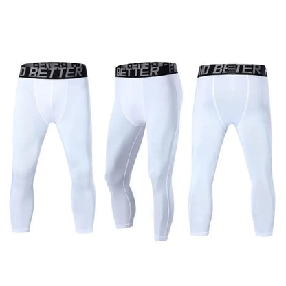Sports Fitness Pants Men Gym Shorts Workout Tights