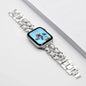 Apple Watch Woven-Accent Chain Bracelet Band