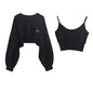 Women Batwing Sleeve Korean Two-Piece Top Set