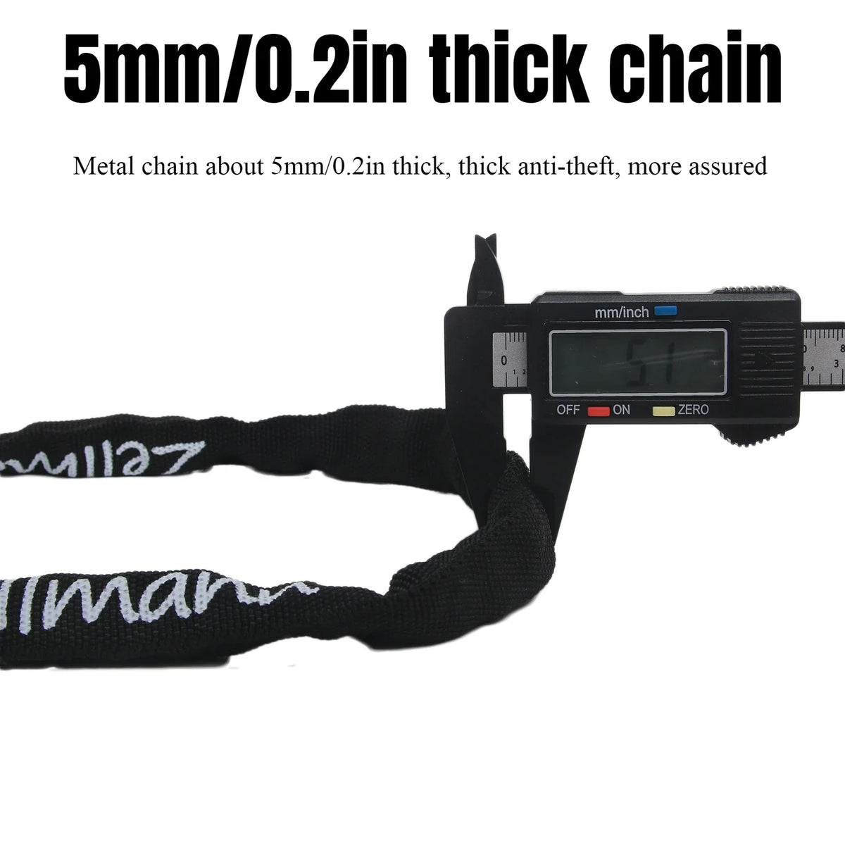 Zellmann Bicycle Chain Lock Password High Security MTB Mountain Bike Password For Cycling Electric E-Bike Cycling Accessories
