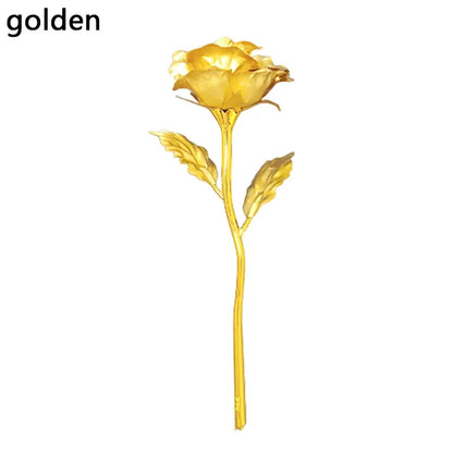 5/10/20pcs 24K Foil Plated Rose Valentine's Day Creative Gift Gold Rose Lasts Forever Love Wedding Decor Lover Lighting Roses