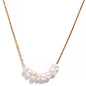 Yhpup Tarnish Free Natural Pearl Beads Chic Exquisite Necklace Thin Chain Stainless Steel Minimalist Charm Collar Jewelry Women