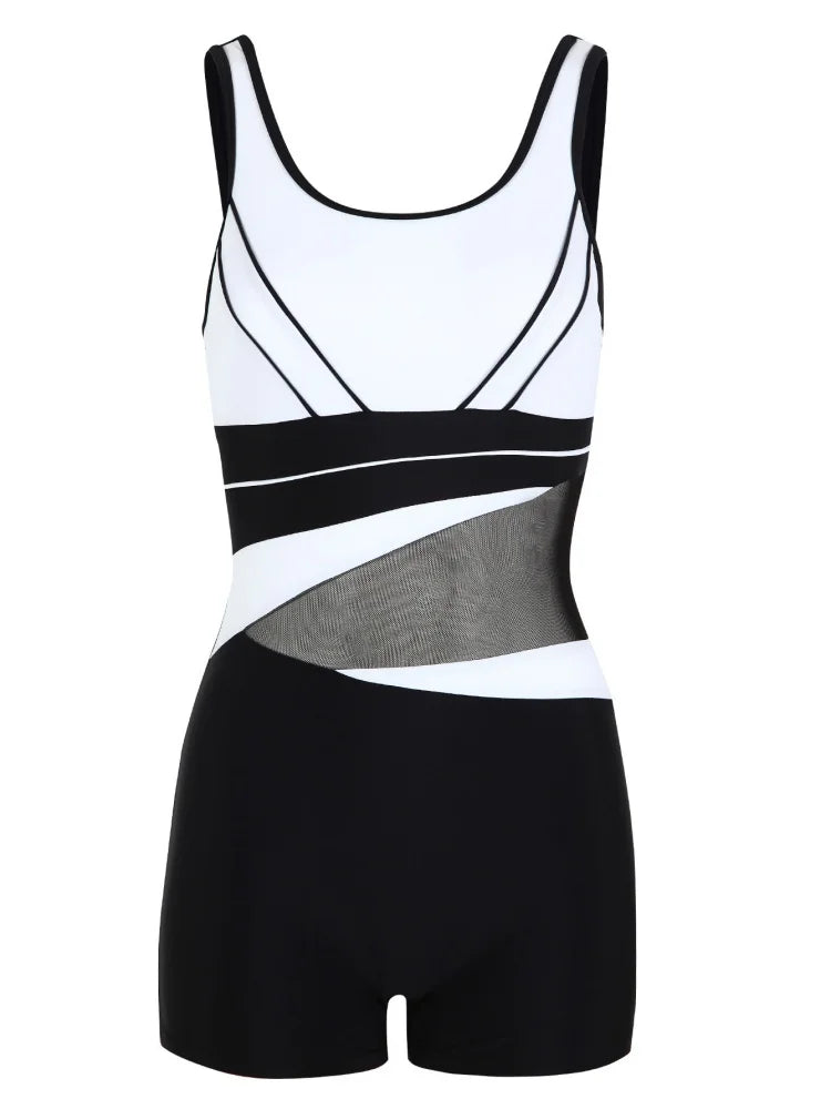 Women’s Solid One Piece Monokini Swimsuit