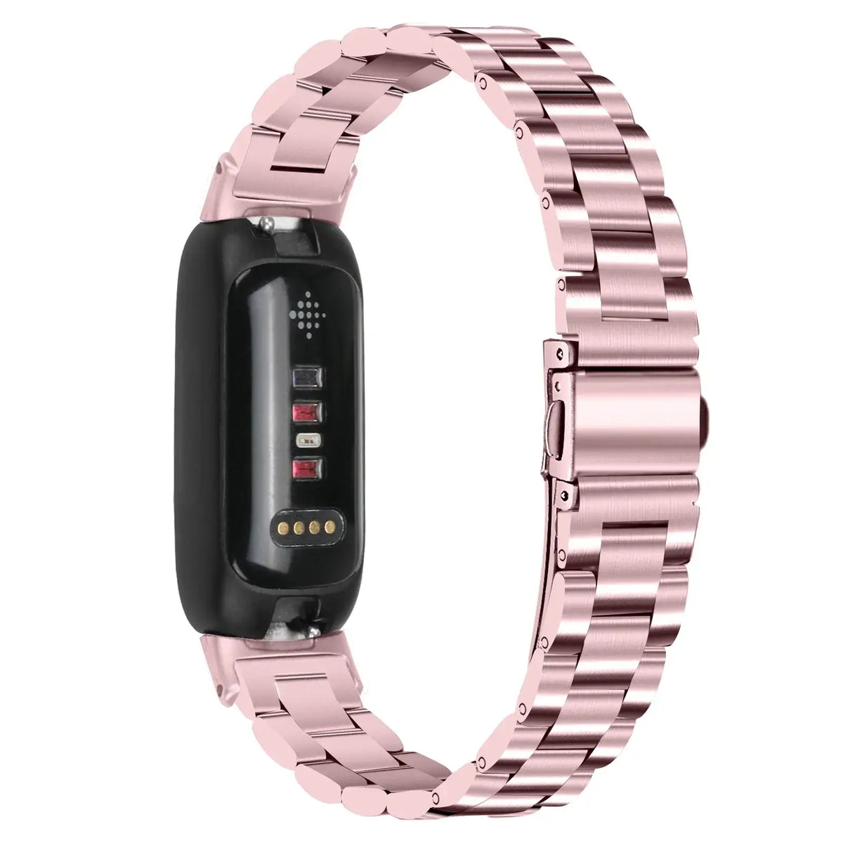 Fitbit Inspire 3 Stainless Steel Link Bracelet Band, Solid & Two-Tone