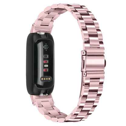 Fitbit Inspire 3 Stainless Steel Link Bracelet Band, Solid & Two-Tone