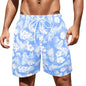 Men's Palm Tree Pattern Beach Shorts Boys Summer Cool Hawaii 3D Printed Casual Swim Trunks Quick Dry Surfboard Shorts