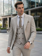Turkish Style High Quality Men Suits 3 Piece Set Elegant Slim Fit Formal Office and Leisure Banquet Groomsman Set Groom's Suit