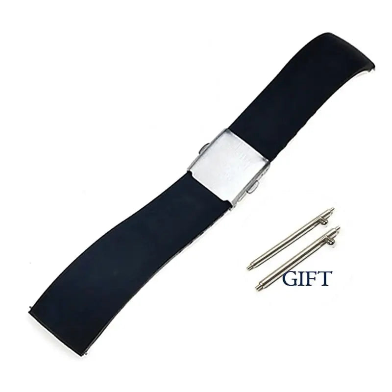 TicWatch Pro 5, Pro 3 & E3 Trim-to-Fit Silicone Band, Folding Clasp