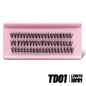 GROINNEYA Fluffy Thick DIY Eyelashes Cluster D/DD Curl Wispy Individual lashes Mix Eyelash Extensions False Eyelashes Extension
