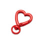 5Pcs Heart Shape Rotation Alloy Lobster Spring Clasps Openable Key Ring  Hook Carabiner Connector Dog Chain Buckles DIY Jewelry