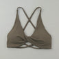 Sexy Slim Shoulder Straps Somfortable High Stretch Sports Underwear Gym Workout Breathable Detachable Yoga Bra