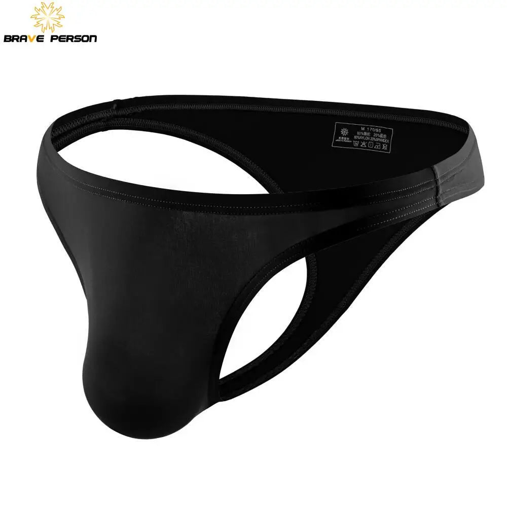 BRAVE PERSON Men's Sexy Underwear Low Nylon Men Briefs Bikini Skinny Breathable Briefs Man Srting Man Underpants Quick Dry