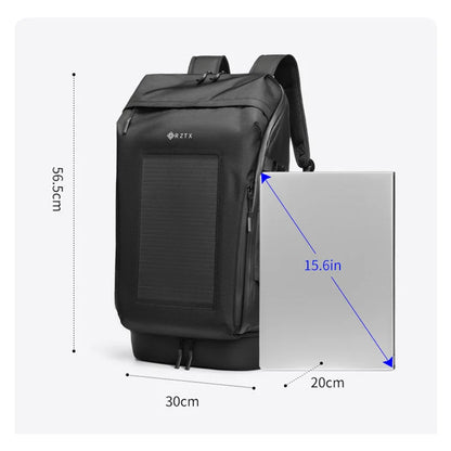 Fashion Water Resist USB Charging Multifunction Backpack Solar Battery Power Bank Panel  Bag  Outdoor Travel Bag