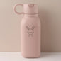 450ml Custom Name Silicone Straw Cup, Personalized Cartoon Pattern