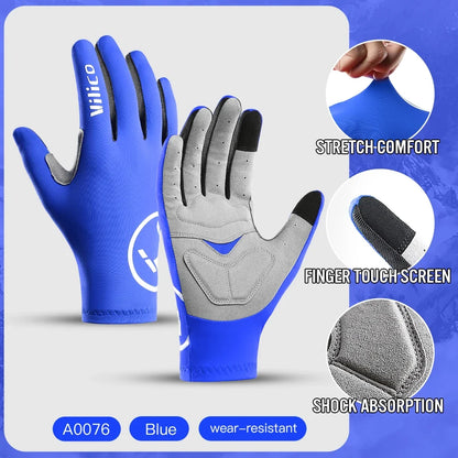 Vilico Professional Outdoor Cycling Gloves With Sensitive Touch Screen Shock Absorption Anti Slip Wear-resistant Riding Gloves