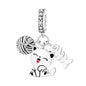 Hot Sale 925 Sterling Silver Dog Cat Cute Pet Animals Pendant Birthday Party Gift for Women Bangle Bracelet Necklace DIY Jewelry