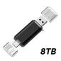 Lenovo 16TB 2 In 1 OTG USB Flash Drive 3.0 Type C 8TB 2TB Pendrive For iPhone Samsung Huawei Xiaomi Android Laptop Memory Stick