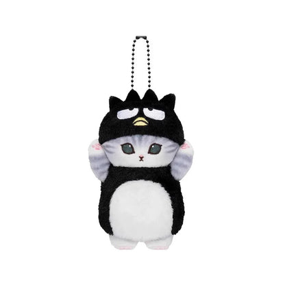 Kawaii Frog & Kitty Plush Keychain
