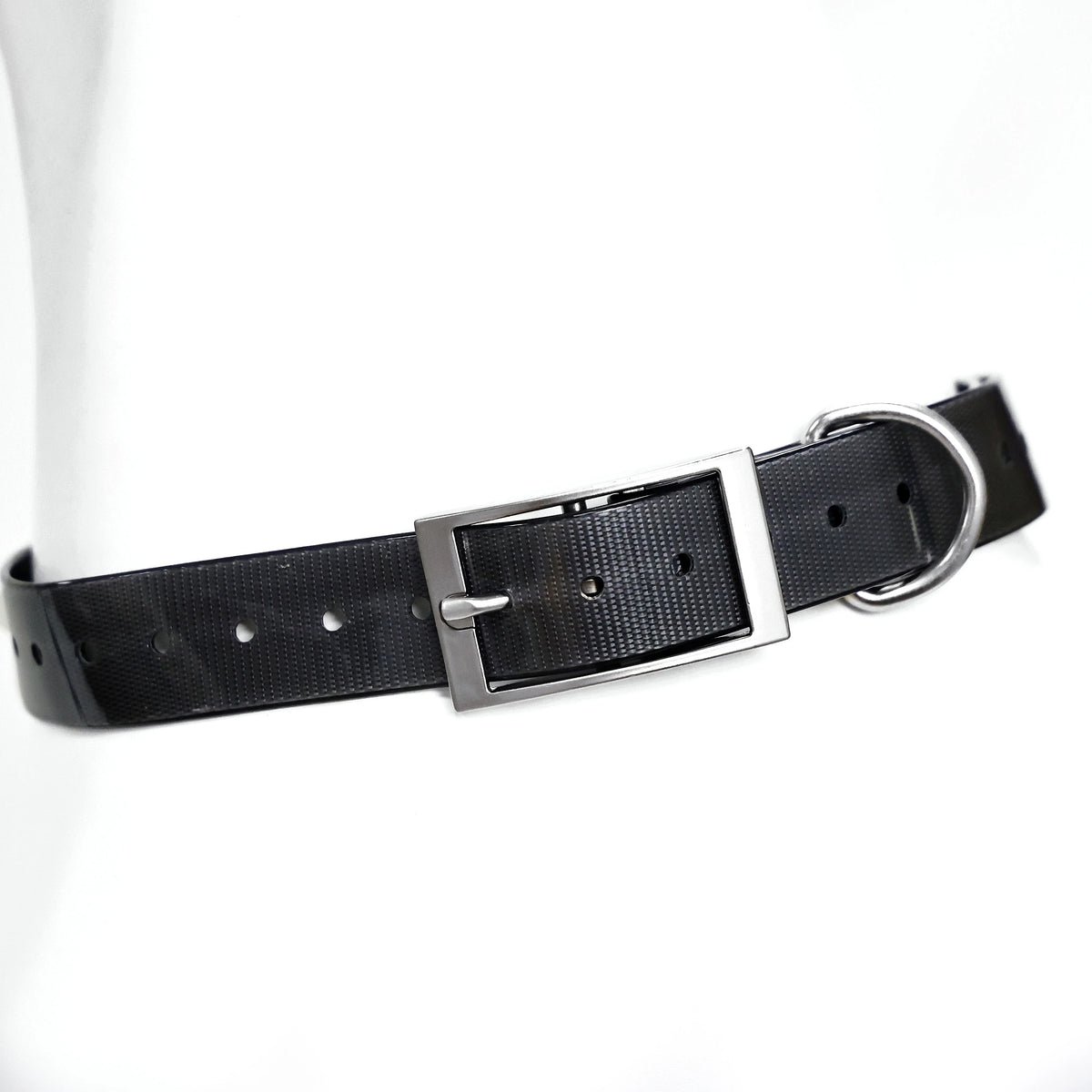 2.5cm Wide Heavy Duty TPU Dog Collar Waterproof Hunting Adjustable Pet Collar 8 Colors For Large Medium Dogs Outdoor Training