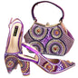 Popularity Italian Women's Pointed Shoes And Bag Set GFD453