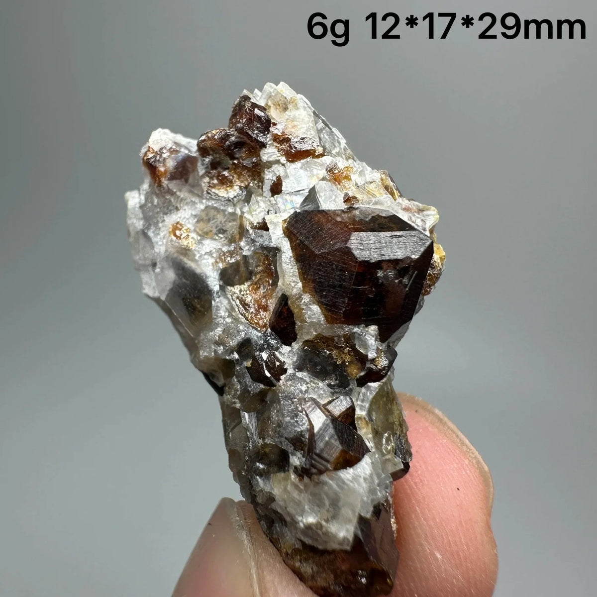 Natural Dark Brown Andradite Garnet Cluster Raw Crystal Mineral Specimen Calcite Matrix Healing Stone Home Decoration