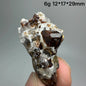 Natural Dark Brown Andradite Garnet Cluster Raw Crystal Mineral Specimen Calcite Matrix Healing Stone Home Decoration