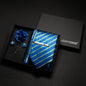 Wine red Men Tie Paisley Silk Tie Pocket Square Cufflink Luxury Gift Box Set Wedding Gravat Accessories Neck Tie For Men