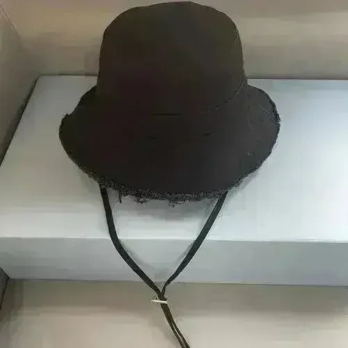 Luxury Bucket Beach Hat - Y2K Wide Brim Sun Hat - Wedding & Party Elegant