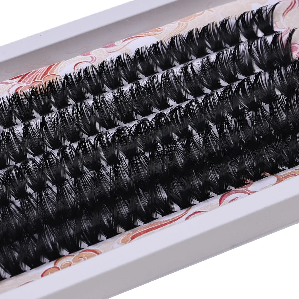 100Pcs 80D Mixed Tray Individual Lashes 3D Russia Volume Eye Lashes Soft Natural Lashes Fake Lash Cluster False Eyelashes