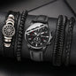 New Hip Hop Mens Fashion Watches Luxury Male Clock Wristwatch Sport MensWrist Watch Bracelet Set Relogio Masculino