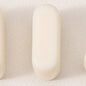 20pcs Beige Acrylic Large Hole Letter Loose Beads DIY Necklace