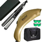 2 in 1 Titanium Flat Iron Hair Straightener Curler Instant Heat