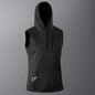 Men's Quick-Dry Gym Hoodie T-Shirt Black