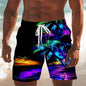 Summer Hawaiian Beach Shorts For Men 3D Printed Coconut Trees Graphic Swimming Trunks Women 2025 New Fashion Board Shorts Pant