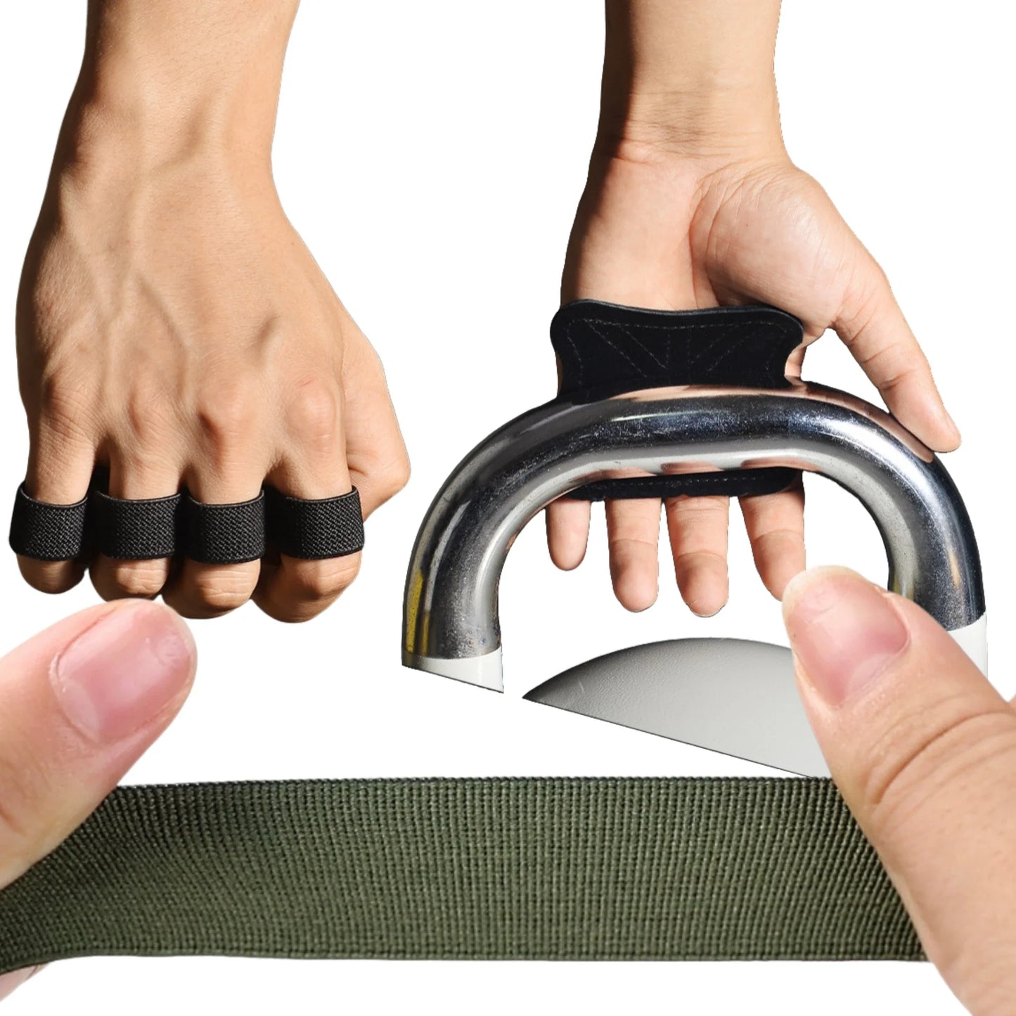Leather Weight Lifting Training Gloves Palm Protection Women Men Fitness Sports Gymnastics Grips  Pull Ups Weightlifting Workout
