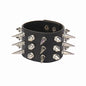 Punk Bracelets PU Leather Studded Bracelet Adjustable Goth Cuff Bracelet Gothic Rivet Buckle Wristband for Men Women Emo Jewelry